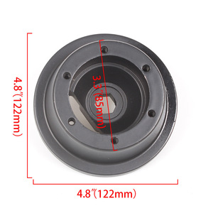 Adaptateur de moyeu de roue 120 mm PCD 4 trous en alliage d'aluminium noir pour Ford Mustang, mise à niveau et rénovation - Product Image 2