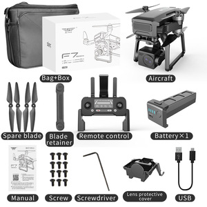 Drones Prosumer <span class=keywords><strong>Sjrc</strong></span> <span class=keywords><strong>F7</strong></span> Pro avec caméra 4K, drone GPS, cardan 3 axes, télécommande, corps en plastique, moteur sans balais, transmission 3000m - Product Image 5