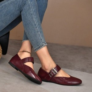 618 femmes marche lente chaussures décontractées PU Mary Jane boucle de ceinture chaussures plates nouveautés sortie d'usine taille 35-42 - Product Image 6