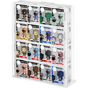 Estante de Exhibición de Figuras Coleccionables Mini, Transparente, de Cuatro Niveles, para Montar en la Pared o de Escritorio, a Prueba de Polvo, para <span class=keywords><strong>Funko</strong></span> Bitty <span class=keywords><strong>Pop</strong></span> - Product Image 1