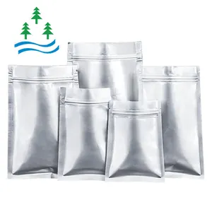 Custom high quality aluminum foil three side seal vacuum bag for food bag