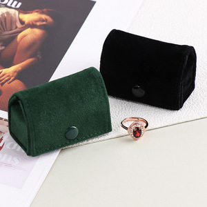 Nuevo Estuche de Joyería de Terciopelo Mini con Logotipo Personalizado, Portátil para Viajes, Almacenamiento de Aretes, Venta al Por Mayor - Product Image 2