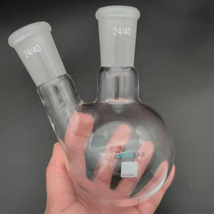 Tiandi Lab <span class=keywords><strong>250ml</strong></span> 더블 넥 라운드 바닥 보로 유리 끓는 플라스크 - Product Image 2