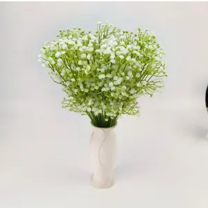 Bouquet de fleurs artificielles en soie naturelle pour le Nouvel An chinois et les mariages, motif Gypsophile, design à 2 branches, vente chaude - Product Image 6