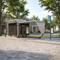 Parada de Autobús con Aire Acondicionado y Sala Climatizada con Vidrio Templado