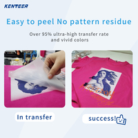 Nouveau papier de transfert thermique DTF, film direct sur papier, pelable à chaud et à froid, rouleau de papier du fabricant