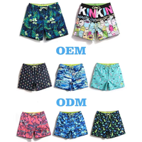 Shorts de bain pour garçon personnalisés OEM avec impression par sublimation, motif animalier, dessin animé, patchwork à carreaux