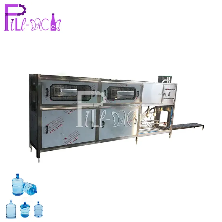 monoblock 5 gallon bottle water filling machine / line / unit with overflow valve