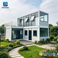 Maisonnette Modulaire Portable Moderne 20ft 40ft Conteneur en Verre Installation Facile Maisons Mobiles Contenedores Prix