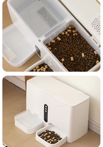 Alimentatore automatico intelligente per animali domestici in acciaio inossidabile 2-in-1 portatile alimentato a carica per cani e gatti all'ingrosso - Product Image 4