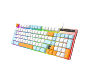 Combo de Teclado y Ratón con Cable en Oferta, 100 Millones de Clics de Vida Útil, 2400 DPI, Juego de Teclado y Ratón para Juegos, para PC de Escritorio, Venta al por Mayor