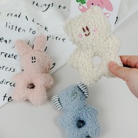 Jouet pour chien en peluche écologique de style coréen, avec son, en forme d'ours/lapin/éléphant, pour petits chiens