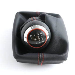 FUXIN - Funda de Piel Sintética para Palanca de Cambios de Coche, 5 y 6 Velocidades, para Audi A4, Sin Perforaciones - Product Image 1