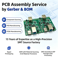 Service PCBA haute précision à prix d'usine, prototype SMT/DIP avec BOM et Gerber, solution complète pour le contrôle intelligent du trafic