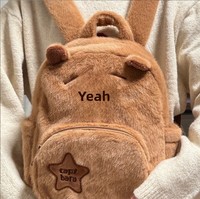 Sac à main en peluche Capybara (Capybara d'eau) pour le commerce extérieur, sac à bandoulière, porte-monnaie, poupée de machine à griffes, rangement en coton PP
