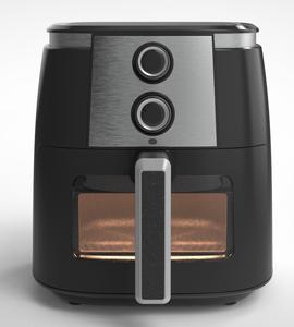 Friteuse à tiroir de grande capacité 8L Friteuse à air visible avec double bouton de contrôle avec minuterie Avec fenêtre de visualisation - Product Image 1