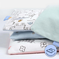 Taille personnalisable avec taie d'oreiller portable en coton imprimé dessin animé taies d'oreiller détachables et de remplacement pour bébé