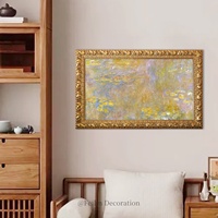 Tableau mural Paysages Européens Fleurs Style Shabby Chic Impression Haute Définition Cadre en Bois Suspendu Toile de Luxe pour Mariage