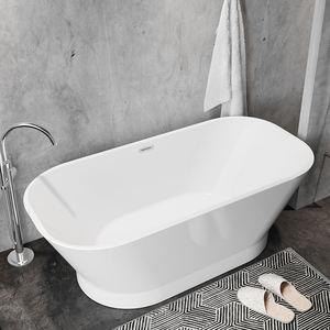 Desagüe de <span class=keywords><strong>Bañera</strong></span> Acrílico Moderno, Independiente y Duradero, Modelo TONA <span class=keywords><strong>Princess</strong></span>, Blanco/Negro Brillante, Desagüe Central, 1 Año de Garantía, 100% - Product Image 6