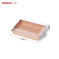 Paquet Sunzza Boîte d'emballage personnalisée en tranches de papier résistant à l'huile pour gâteaux, collations, sandwichs, macarons, charcuterie et sushis