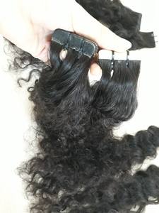 100% Remy Extensions de Cheveux Vietnamiens Crépus Droite Bouclés Cuticule Aligné Bande Cheveux Naturels Crus Humains Exportés Du Vietnam - Product Image 4