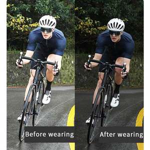 Lunettes de soleil de sport polarisées miroir colorées UV400 pour hommes et femmes, vision nocturne, cyclisme, conduite, personnalisables avec logo 2025 - Product Image 4