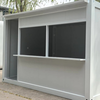 Hall de vente de café préfabriqué, boutique à installation rapide, maison conteneur en kit