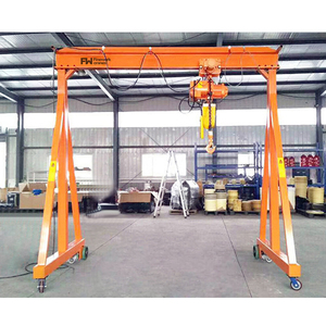 Grues portiques flexibles et réglables de 500 kg, 1 t, 2 t, 3 t, 5 t, 10 tonnes avec palan électrique - Product Image 4