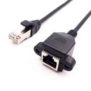RJ45 cavo di prolunga Internet maschio-femmina cavo di rete LAN Ethernet cavo connettore con vite 0.3/0.5M/0.6M/1M/1.5M/2M/3M/5M