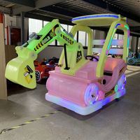 Offre Spéciale : Voiture Tamponneuse Excavatrice à LED Colorées pour Parc d'Attractions, Utilisation Intérieure et Extérieure, Alimentée par Batterie