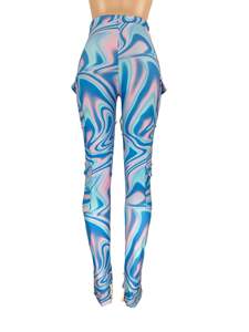 2021 trend Increspato Sudore Jogging <span class=keywords><strong>Pantaloni</strong></span> Tie Dye Tasca Tratto Inferiore Delle Donne di <span class=keywords><strong>Velluto</strong></span> di Spessore Impilati Jogging <span class=keywords><strong>Pantaloni</strong></span> - Product Image 5