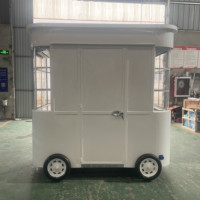 Nouveauté 2025, vente chaude, sortie d'usine, chariot mobile pour café, thé au lait, lait de soja, jus frais, salade de fruits et légumes