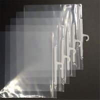 Sacs à vêtements pliables transparents en PVC/PE de haute qualité avec crochet de suspension pour l'affichage et l'emballage de vêtements et de sous-vêtements