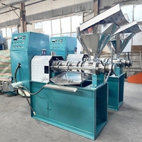 Presse à huile d'arachide industrielle et domestique entièrement automatique 6LY-125, en acier au carbone ou en acier inoxydable, pressage à froid