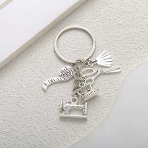 Ciseaux de couture, ruban à mesurer, porte-clés <span class=keywords><strong>jupe</strong></span> de ballet, accessoires de pendentif, chaîne de téléphone <span class=keywords><strong>DIY</strong></span>, pendentif <span class=keywords><strong>portefeuille</strong></span> - Product Image 3