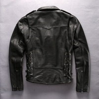 Veste en cuir de vachette véritable pour moto, sur mesure, vente en gros, mode, haute qualité, hiver, automne, coupe-vent, grande taille