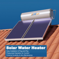 Chauffe-eau solaire électrique pressurisé 300L, fabriqué en Chine, écoénergétique, personnalisable, pour installation sur toit, chambres et bureaux