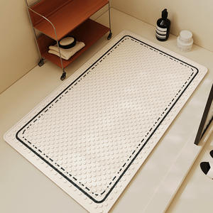 Alfombra Antideslizante para Baño, Rectangular, de PVC, con Diseño Minimalista de Puntos, para Ducha, Inodoro y Baños - Product Image 1