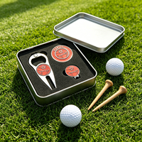 Kit Cadeau de Golf Personnalisable ODM Disponible – Marqueur de Balle en Gros, Outil de Réparation de Divots, Jeton de Poker de Golf Sportif