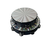 Tambourin LED clignotant à double rangée de 8 pouces, jouet de percussion lumineux portatif pour événements festifs