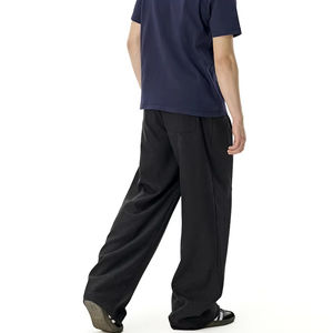 <span class=keywords><strong>Pantaloni</strong></span> da <span class=keywords><strong>uomo</strong></span> in <span class=keywords><strong>lino</strong></span> a gamba dritta per la primavera estate alla moda abbigliamento sportivo <span class=keywords><strong>di</strong></span> marca personalizzabile vita allentata - Product Image 4