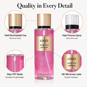 Brume parfumée pour le corps 250ml, parfum floral sucré pour femmes, parfum longue durée, luxueux, moderne, rafraîchissant, cosmétique de marque privée - Product Image 1