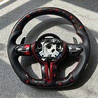 Volant en fibre de carbone forgé rouge adapté aux BMW F30 F10 F15 F36 F20 F22 F25 F32 M3 M4 M5 X5 E46 E60 E70 E90 E91 E92