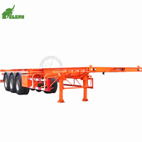 Semi-remorque châssis squelette 3 essieux pour conteneurs 20FT 40FT