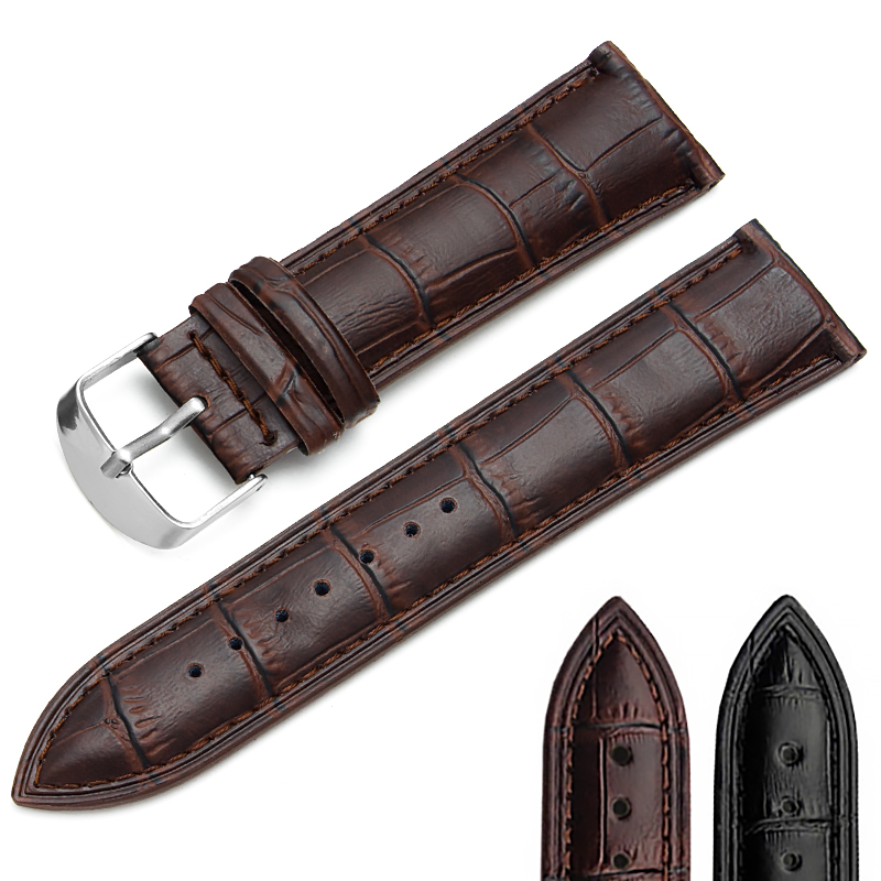 Yazole M P19 Bamboo Slub Pattern PU Кожаный ремешок аксессуары для часов 16 мм 20 мм ручной работы браслет для часов