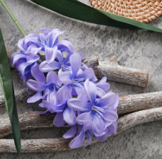 G190 Flor Artificial de Delphinium Jacinto, Decoración para el Hogar, Guía de Bodas, Decoración para Salón de Bodas - Product Image 6