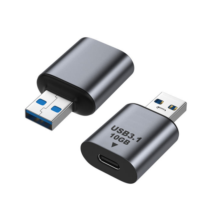 สีเทา-usb3.1 ตัวผู้ถึงตัวเมีย type-c