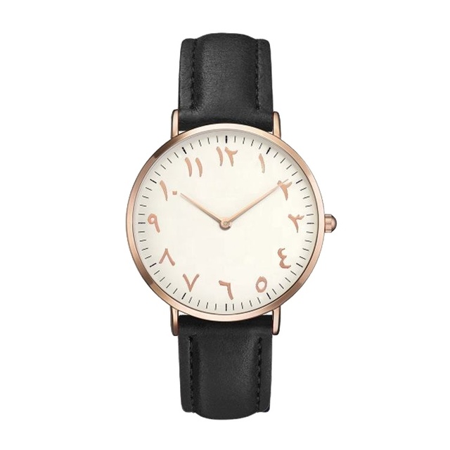 Custom Logo Luxury Ultra Thin Men's Minimalist Fashion Business Watch Stainless Steel Pointer Glass Water Resistant Quartz