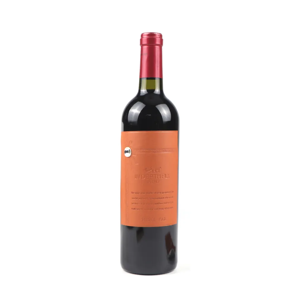 Yumuşak PU deri etiket ile Debossed şarap şişesi PU etiketler Rhinestone özel LOGO şarap etiketi fikir çin'de en iyi fiyat