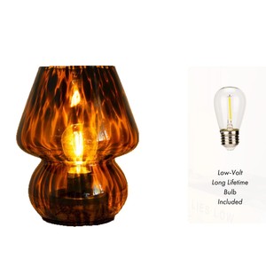 YONGZE High-quality <b>Glass</b> <b>Mushroom</b> Night Lights and Wireless Table <b>Lamps</b> Suitable for Restaurant and Decorations - Product Image 5